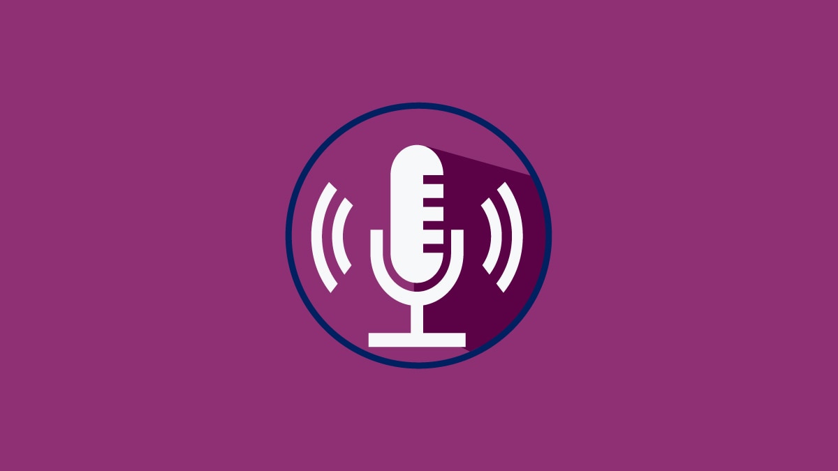 A microphone icon