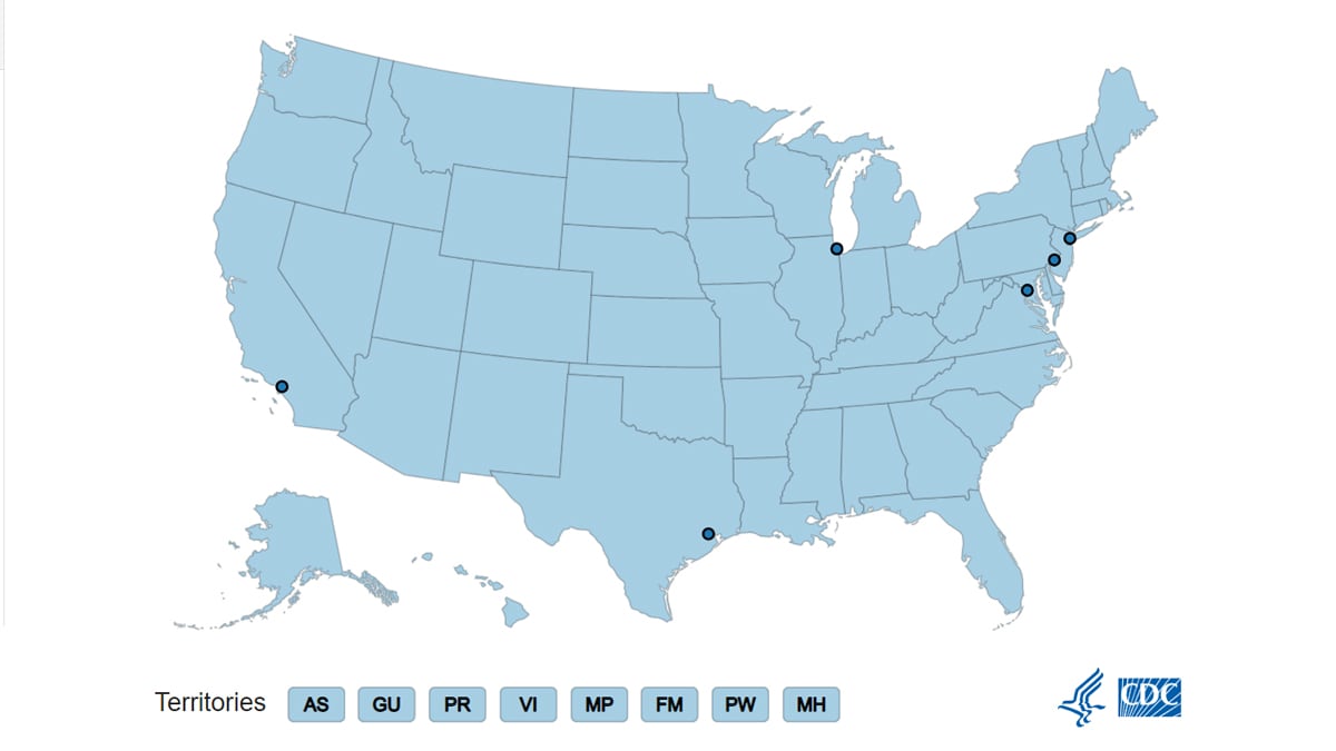 map of U.S.