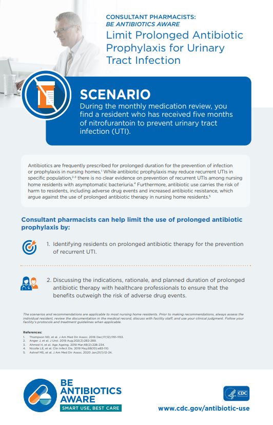 Limit Prolonged Antibiotic Prophylaxis for Urinary Tract Infection