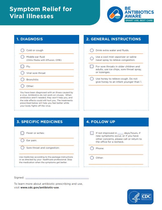 Symptom Relief for Viral Illnesses