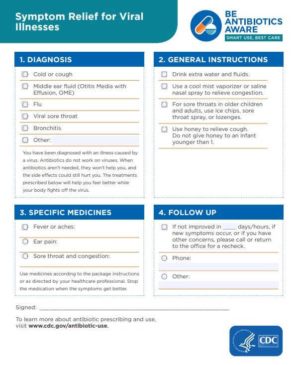 Symptom Relief for Viral Illnesses