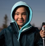 Young girl smiling