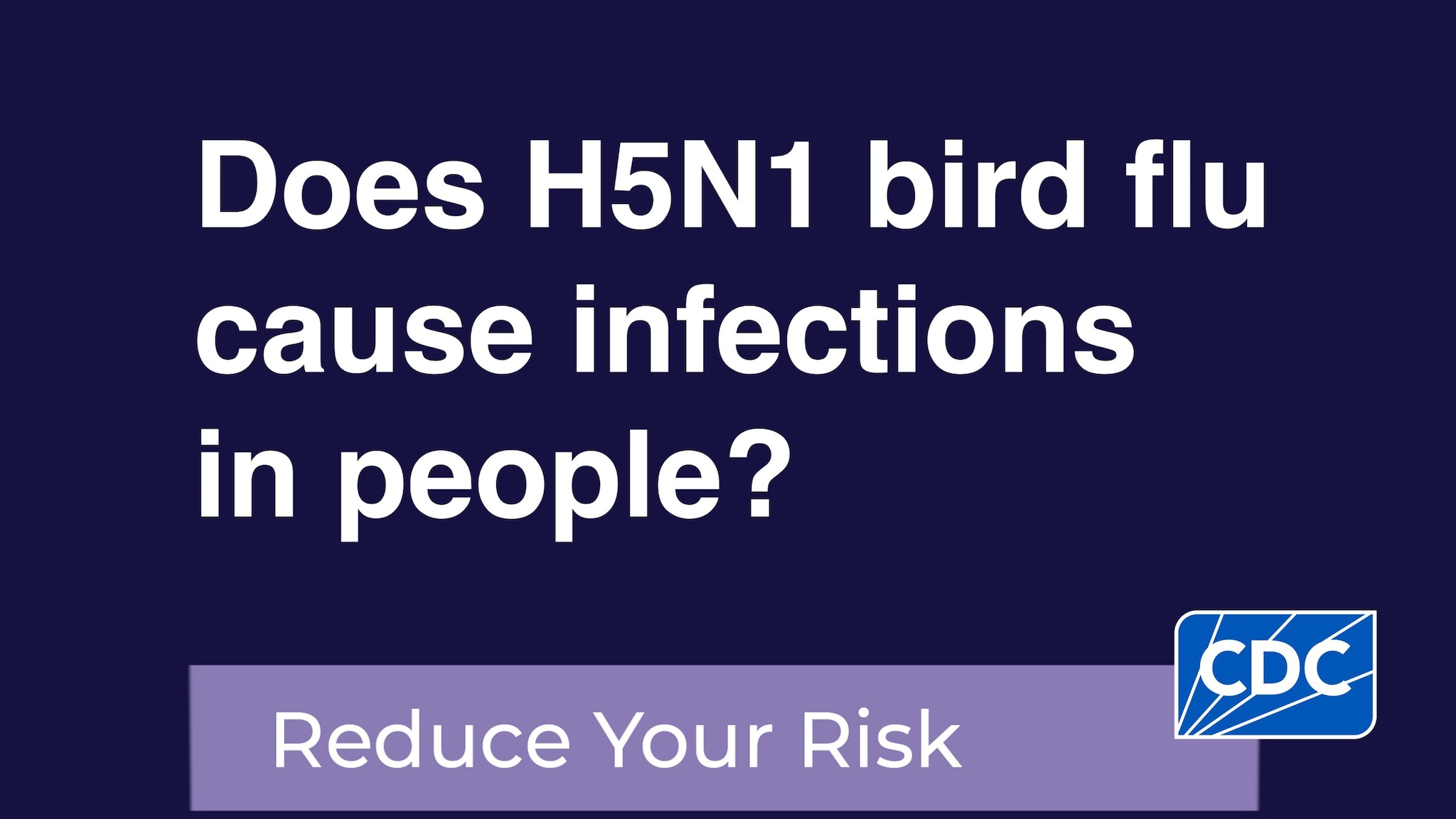 Does H5N1 bird flu cause infections in people?