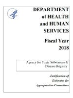 Fiscal Year 2018 Agency for Toxic Substances and Disease Registry