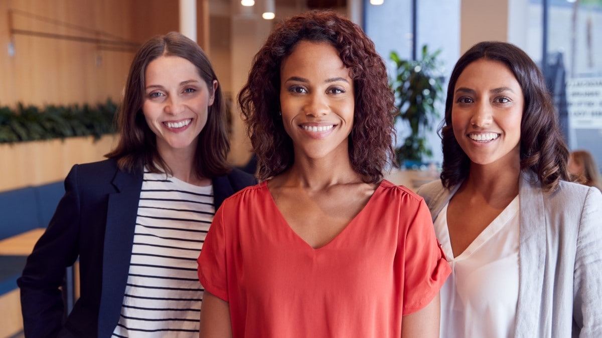 Photo of three young women