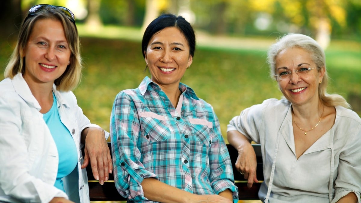 Photo of three women