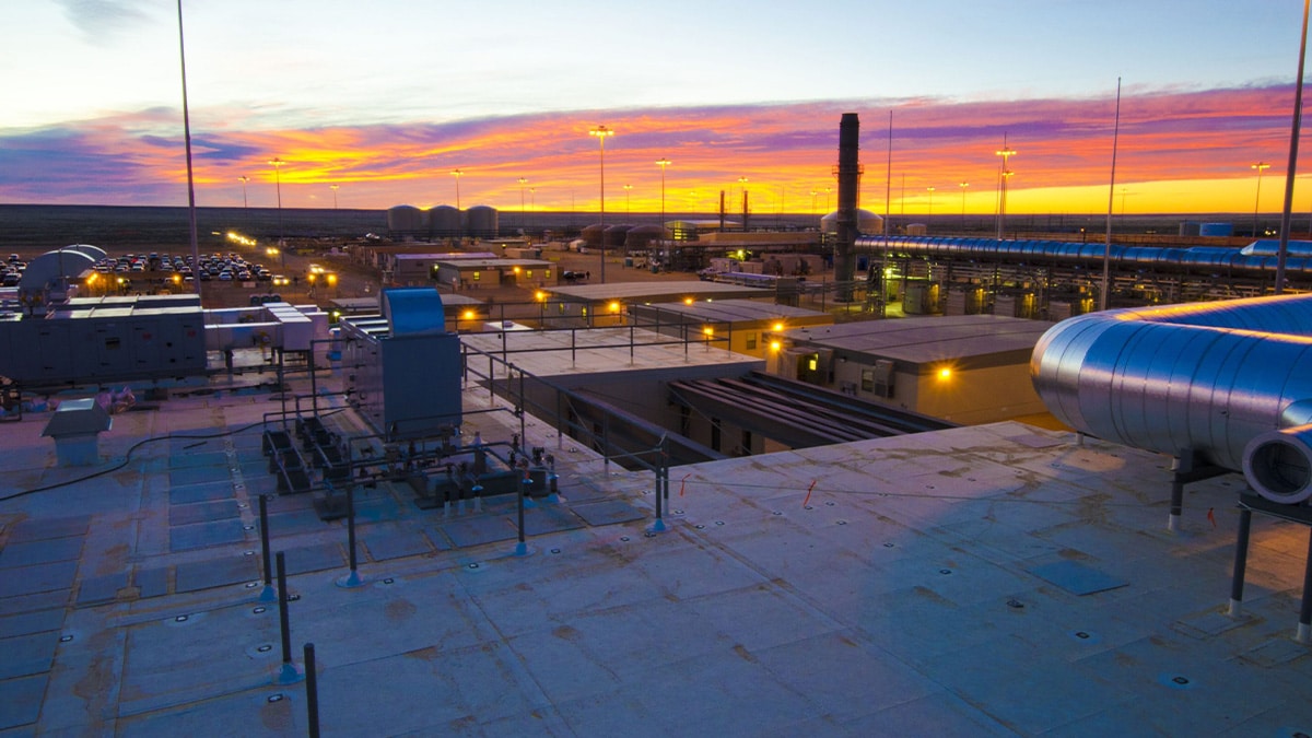 Elevated view of the Pueblo Chemical Agent-Destruction Pilot Plant