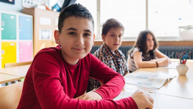 children in a classroom