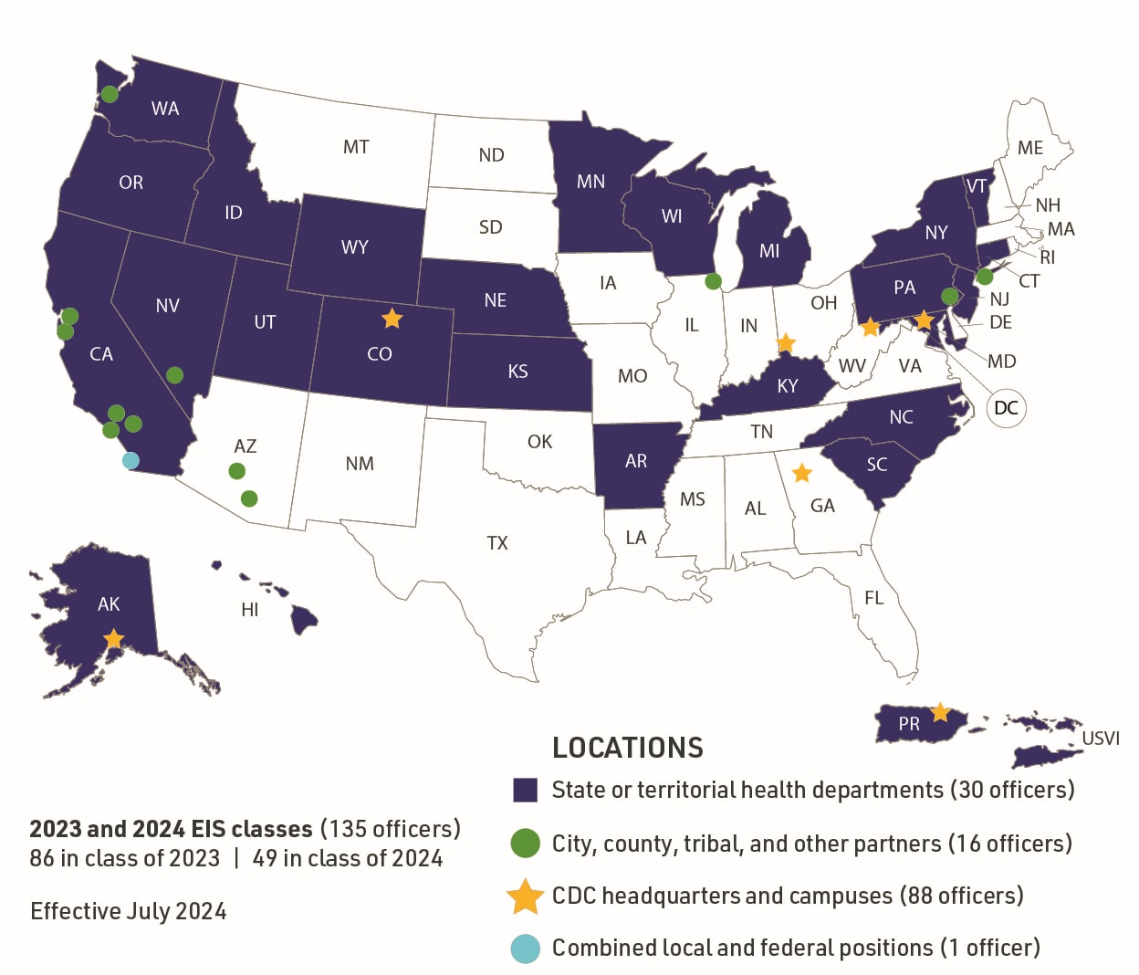 EIS Officer Map