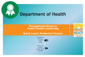 A course created in the ELI Fellowship about occupational stress in public health leadership.