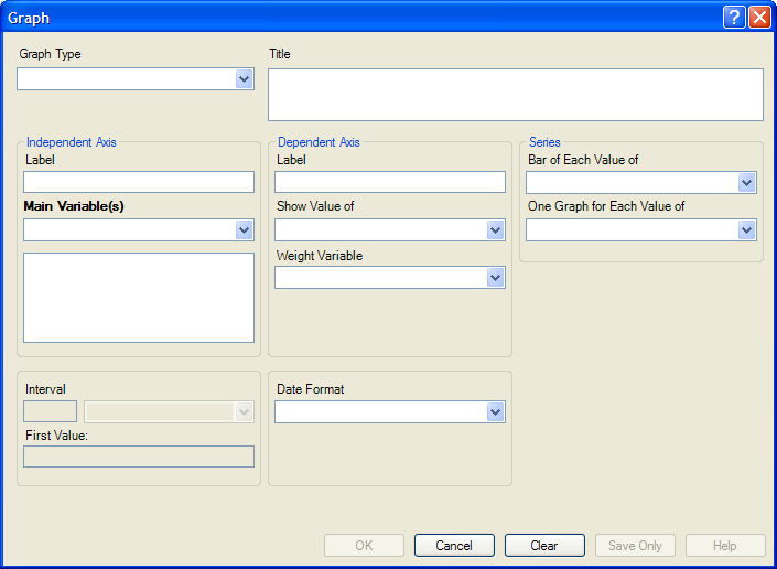 Graph command dialog box