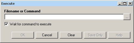 Execute command dialog