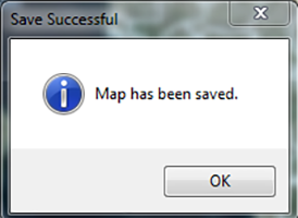 Map saved dialog