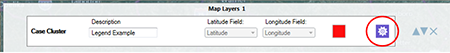Case Cluster May Layer settings bar