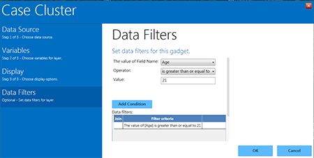 Case Cluster Data Filter