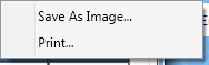 StatCalc context menu showing Save As and Print menu items.