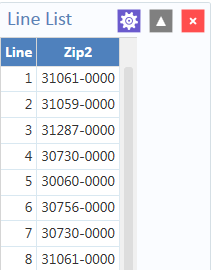 Add Variable with Expression Line List