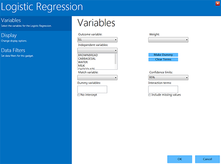 Logistic Regression gadget