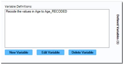 Variable Definitions dialog box