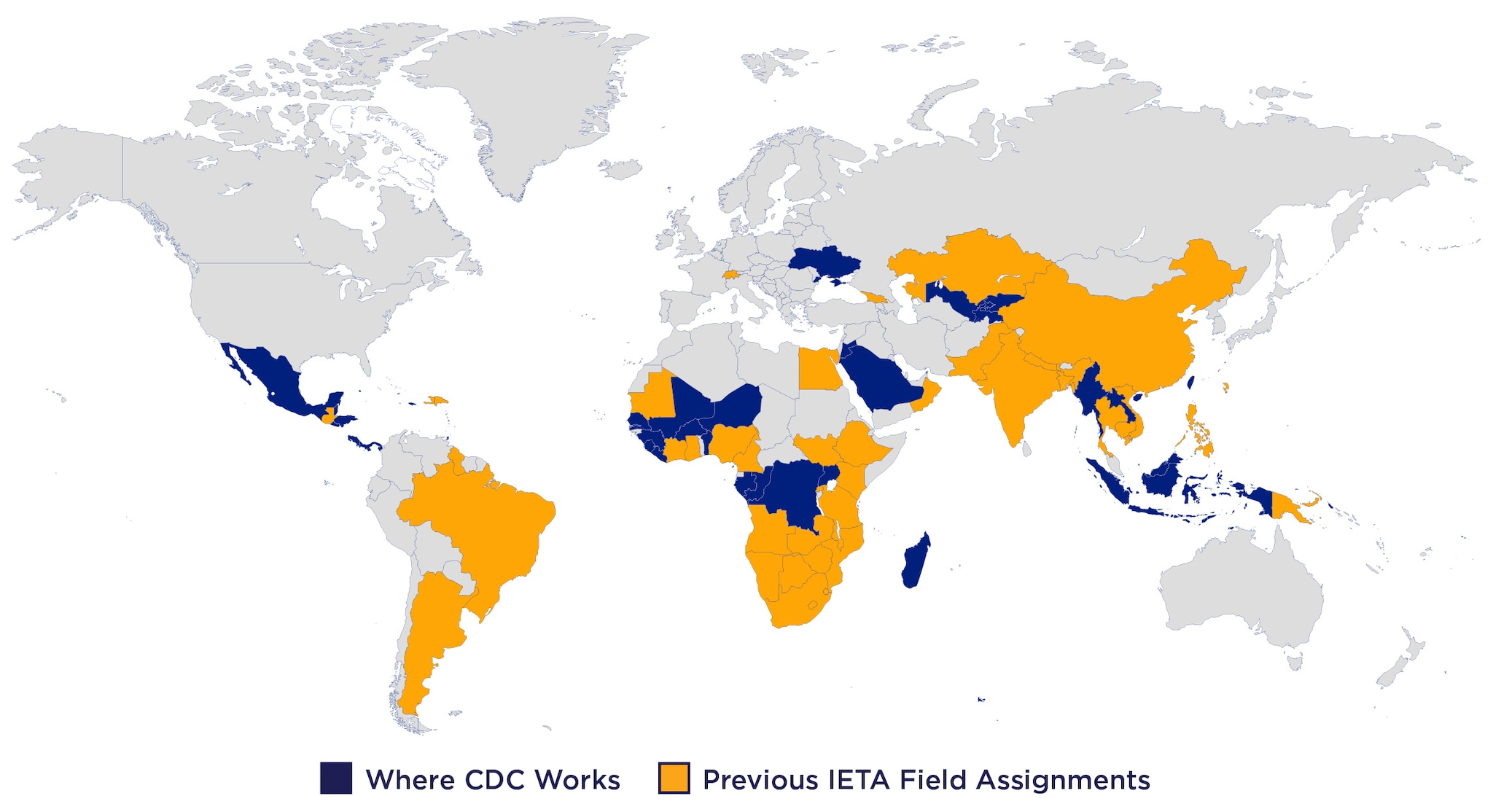 IETA map. Where we work.