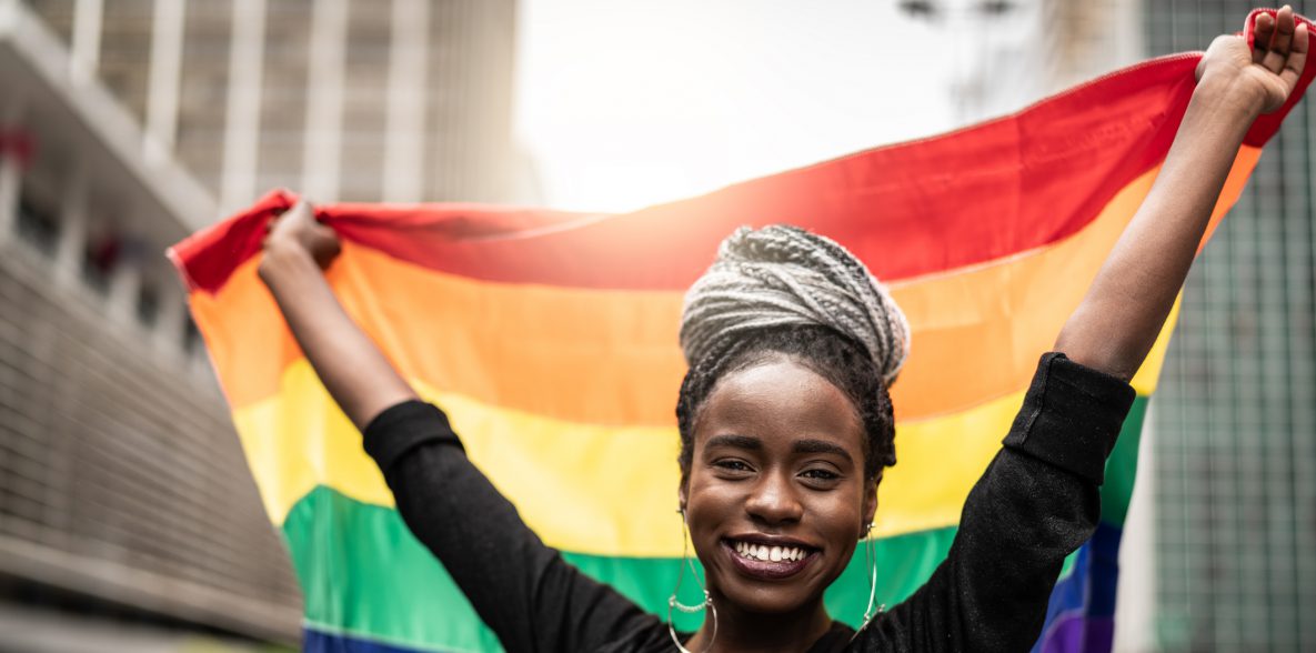 LGBTQ youths in the pride parade