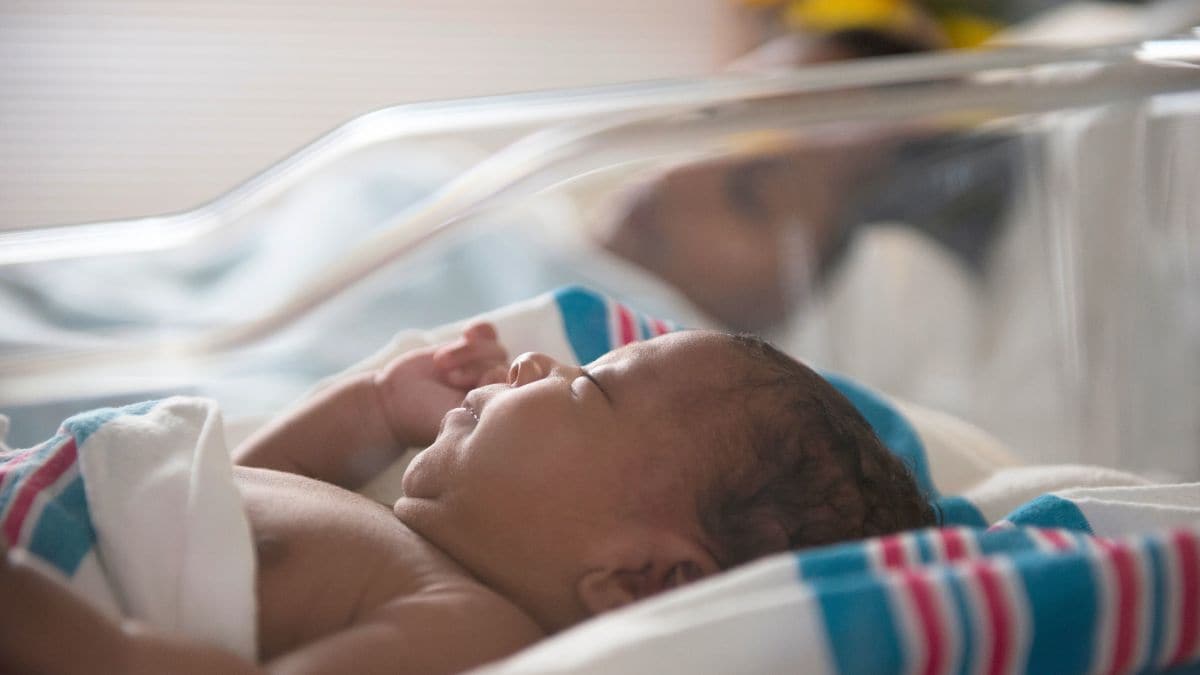 newborn baby in hospital