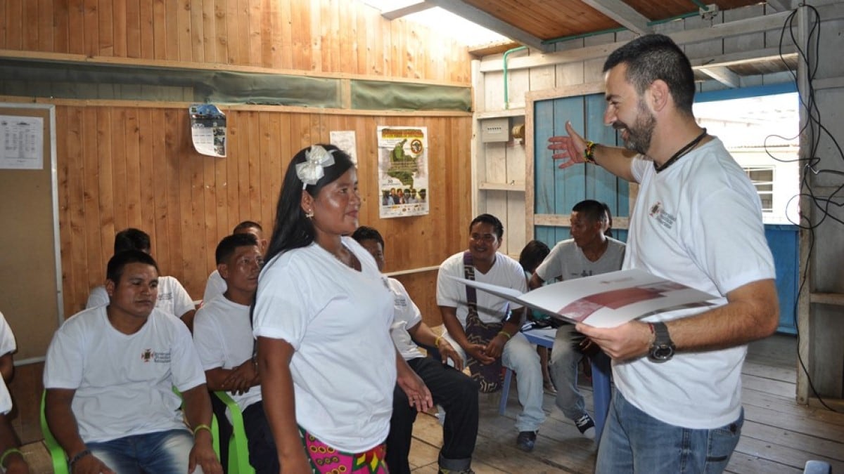 Man speaking to a group