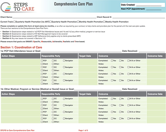 Comprehensive Care Plan