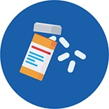 icon of a bottle of pills