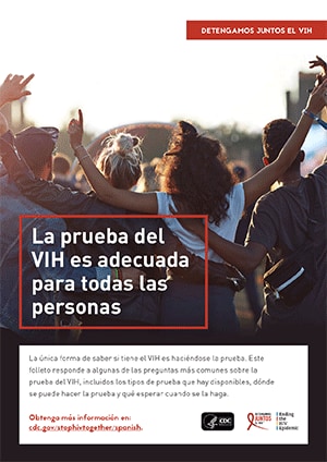 no matter who you are, an hiv test is right for you (spanish brochure thumbnail)