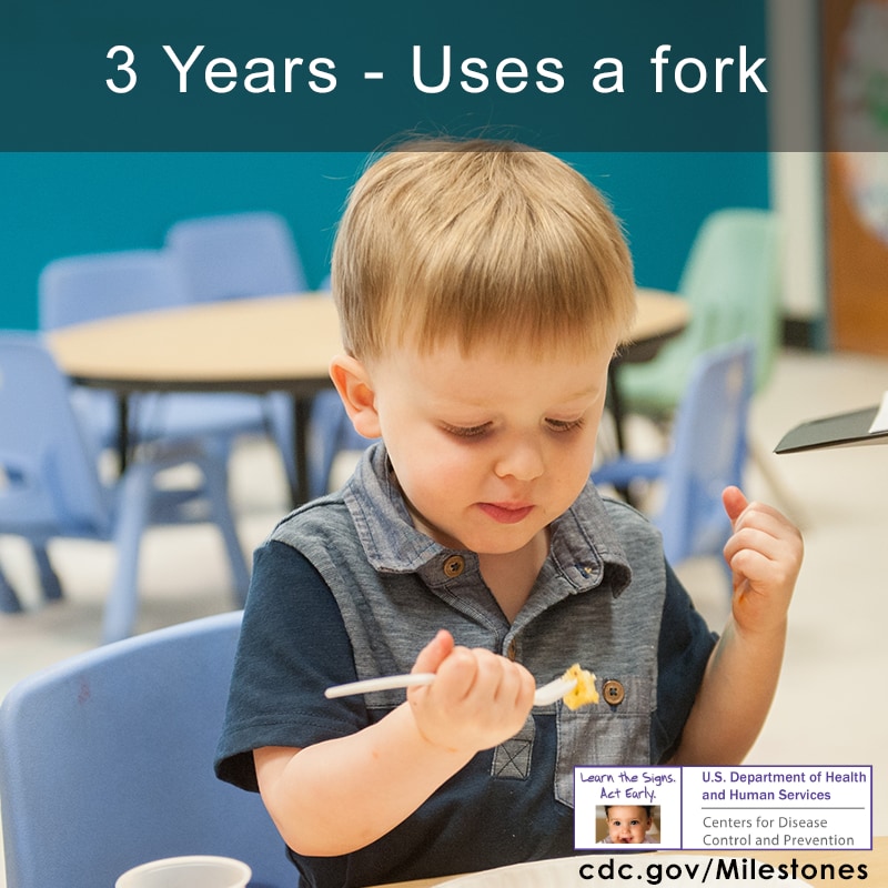 Uses a fork