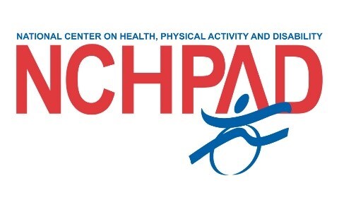 National Center on Health, Physical Activity and Disability logo. Shows NCHPAD acronym and a stylized person using a wheelchair.