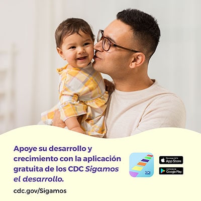 Download CDC’s free Milestone Tracker App