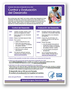 developmental monitoring and screening spanish