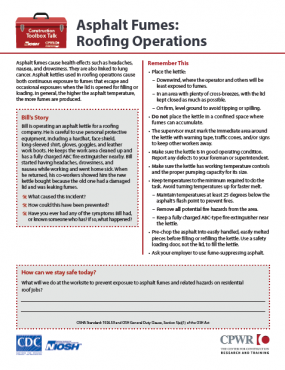 Asphalt Fumes: Roofing Operations (2022-138)) Cover image