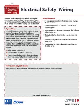 Electrical Safety: Wiring	2022-142 Cover Image