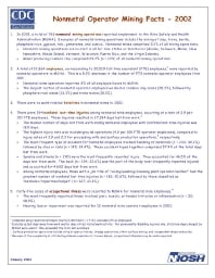 Image of publication Nonmetal Operator Mining Facts - 2002