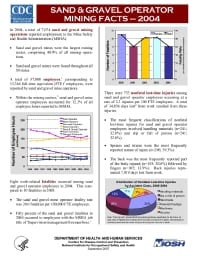 Image of publication Sand and Gravel Operator Mining Facts - 2004