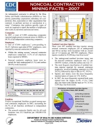 Image of publication Noncoal Contractor Mining Facts - 2007