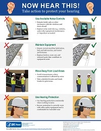 Image of infographic: Now Hear This! Take Action to Protect Your Hearing