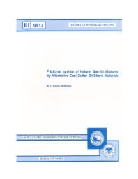 Image of publication Frictional Ignition of Natural Gas-Air Mixtures by Alternative Coal-Cutter Bit Shank Materials