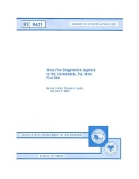 Image of publication Mine Fire Diagnostics Applied to the Carbondale, PA Mine Fire Site