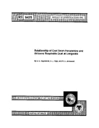 Image of publication Relationship of Coal Seam Parameters and Airborne Respirable Dust at Longwalls