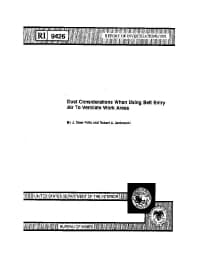 Image of publication Dust Considerations When Using Belt Entry Air to Ventilate Work Areas