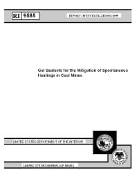 Image of publication Gel Sealants for the Mitigation of Spontaneous Heatings in Coal Mines