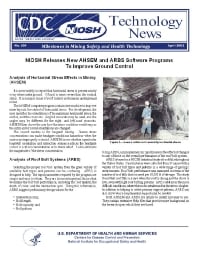 Image of publication Technology News 504 - NIOSH Releases New AHSEM and ARBS Software Programs to Improve Ground Control