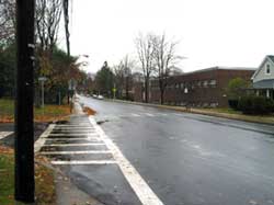 Photo 4. Photo of intersection facing north.