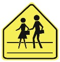 pedestrian crossing sign