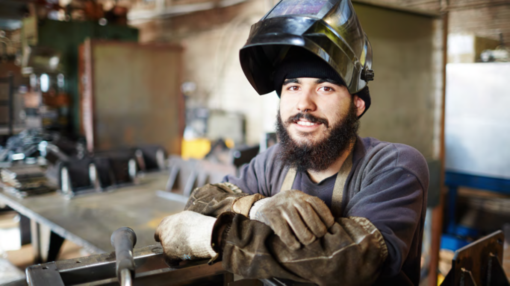 Male metalworker.