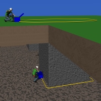 Lockheed Martin Magnelink system configuration in a mine